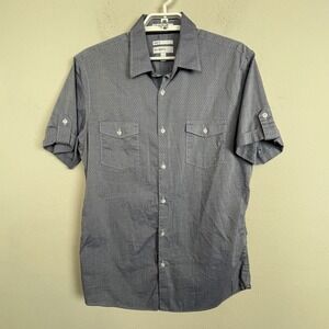 Calibrate Blue Slim Button Up L Office Core Smart Casual Travel Capsule Wardrobe